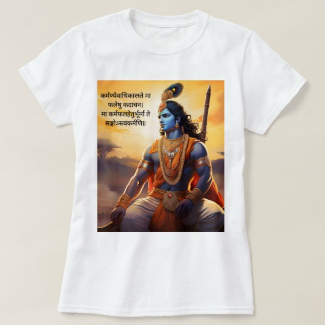 "Awaken the soul : teachings of the Bhagavad Gita" T-Shirt (Design Front)