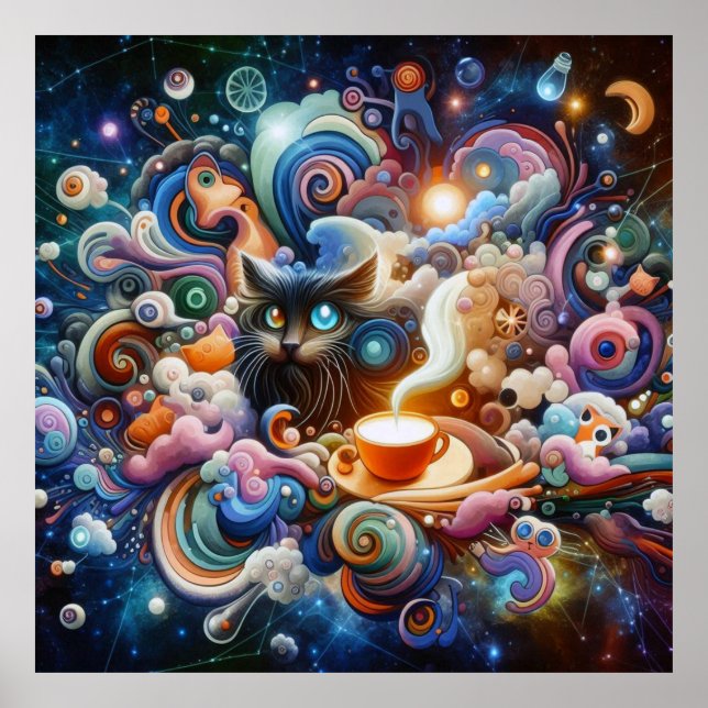 Awakened Mind: Creative Consciousness Art Poster (Front)