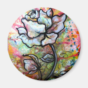 Awakening, a drawing by Shadia Zayed Magnet