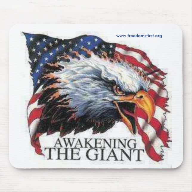 awaking, www.freedomsfirst.org mouse pad (Front)