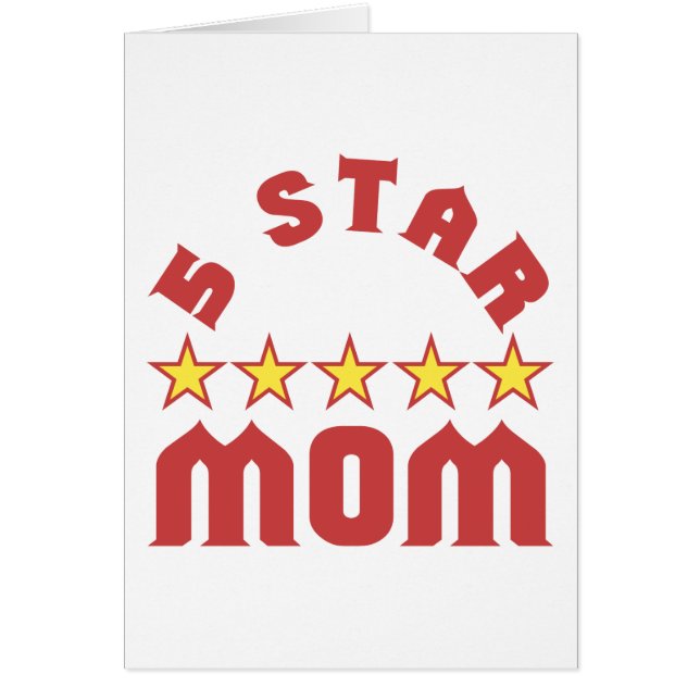 Award 5 Star Mum (Front)