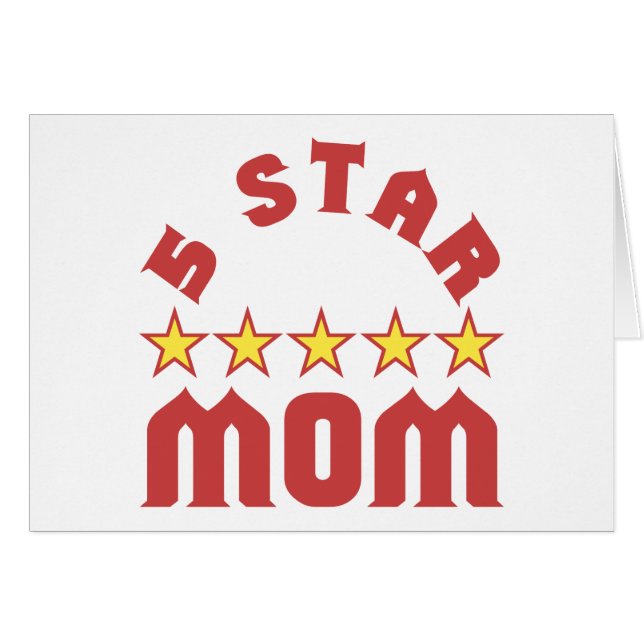 Award 5 Star Mum (Front Horizontal)
