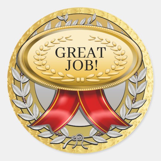 Award Medal Monogram Sticker | Zazzle.com.au