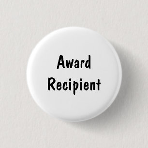 Award Recipient 3 Cm Round Badge