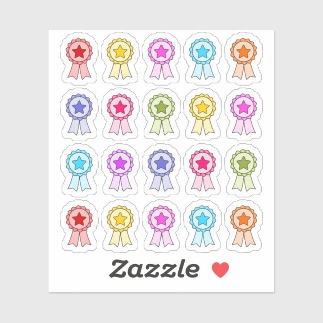 Award Ribbons Badge Goal Win Achievement Reward   (Sheet)