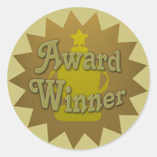 Award Winner Book Promo Classic Round Sticker