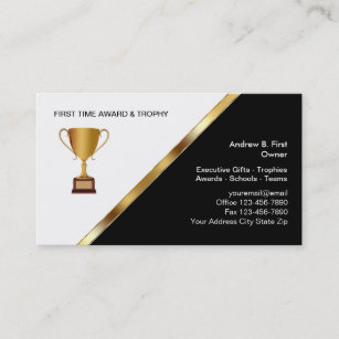 Awards And Trophy Business Cards