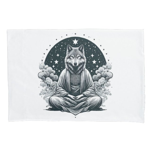 Aware Wolf Pillowcase (Front)