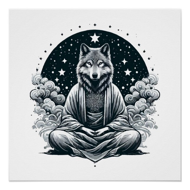 Aware Wolf Poster (Front)