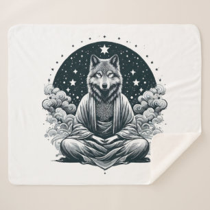 Aware Wolf Sherpa Blanket