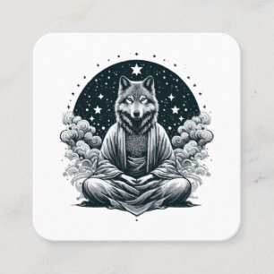 Aware Wolf Square Business Card