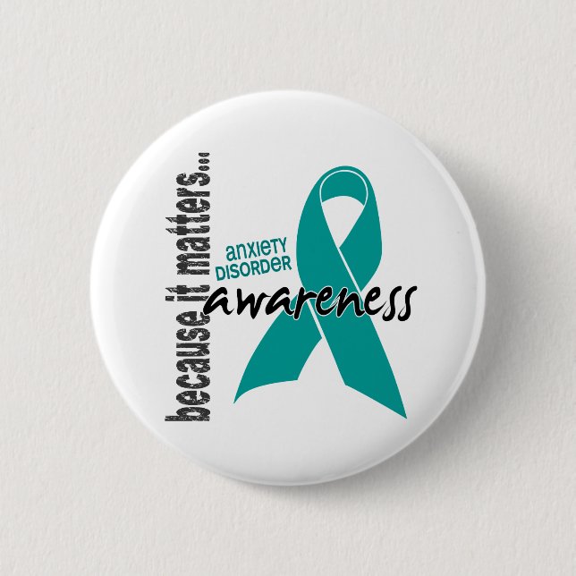 Awareness 1 Anxiety Disorder 6 Cm Round Badge (Front)