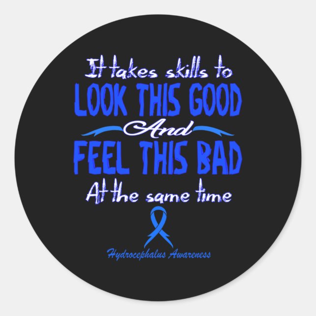 Awareness 2  classic round sticker (Front)