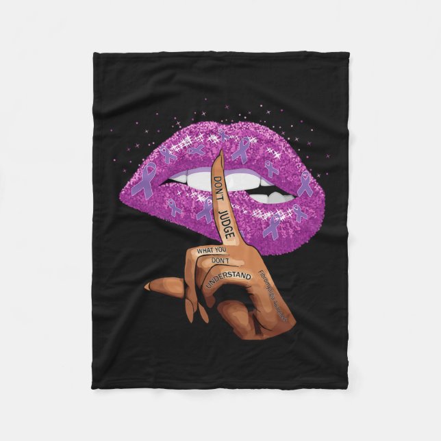 Awareness 3  fleece blanket (Front)