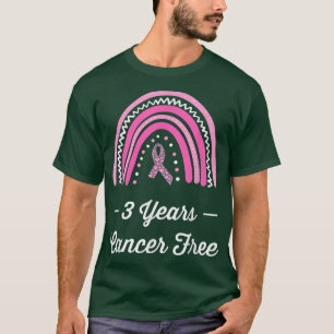 Awareness 3 Years Breast Cancer Free Survivor T-Shirt
