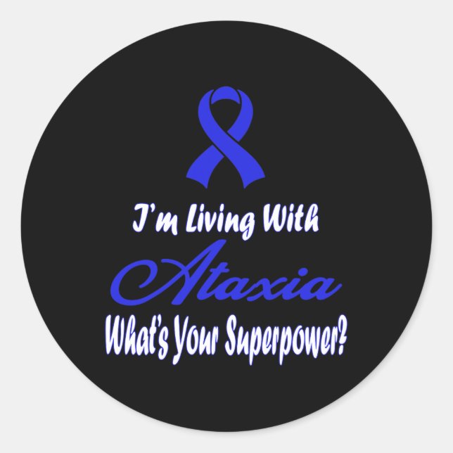 Awareness 5  classic round sticker (Front)