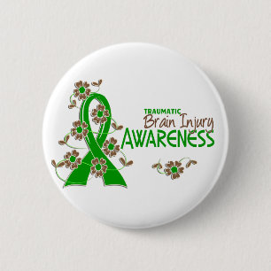 Awareness 6 Traumatic Brain Injury 6 Cm Round Badge