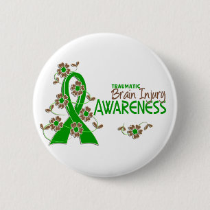 Awareness 6 Traumatic Brain Injury Cm Round Badge