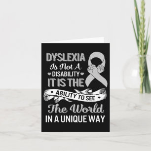 Awareness Ability See World Unique Not Disability Card