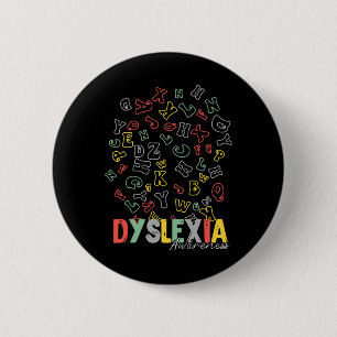 Awareness Alphabet Rainbow Silver Ribbon Retro 6 Cm Round Badge