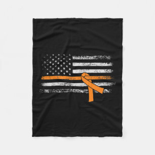 Awareness American Flag Fleece Blanket