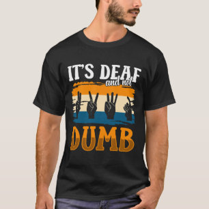 Awareness And Asl Hand Gesture Deaf Pride 1  T-Shirt