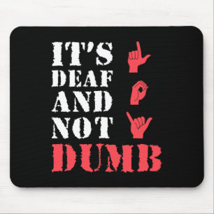 Awareness And Asl Hand Gesture Deaf Pride Mouse Pad