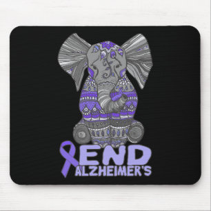 Awareness And Gifts Purple Elephant Mouse Pad
