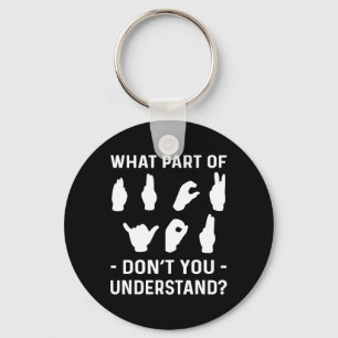 Awareness. Asl Awareness Key Ring