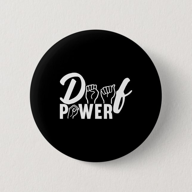 Awareness Asl Sign Language American Sign Language 6 Cm Round Badge (Front)