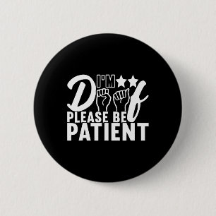 Awareness Asl Sign Language American Sign Language 6 Cm Round Badge