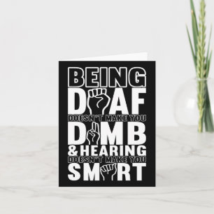 Awareness Asl Sign Language American Sign Language Card