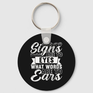 Awareness Asl Sign Language American Sign Language Key Ring