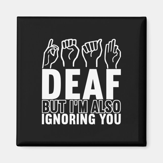 Awareness Asl Sign Language American Sign Language Magnet (Front)