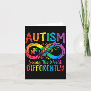 Awareness autism seeing the world differently card