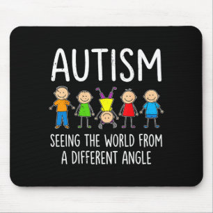 Awareness autism seeing the world from a different mouse pad