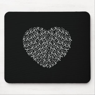 Awareness Awareness Ribbon Heart Gift Support Gift Mouse Pad