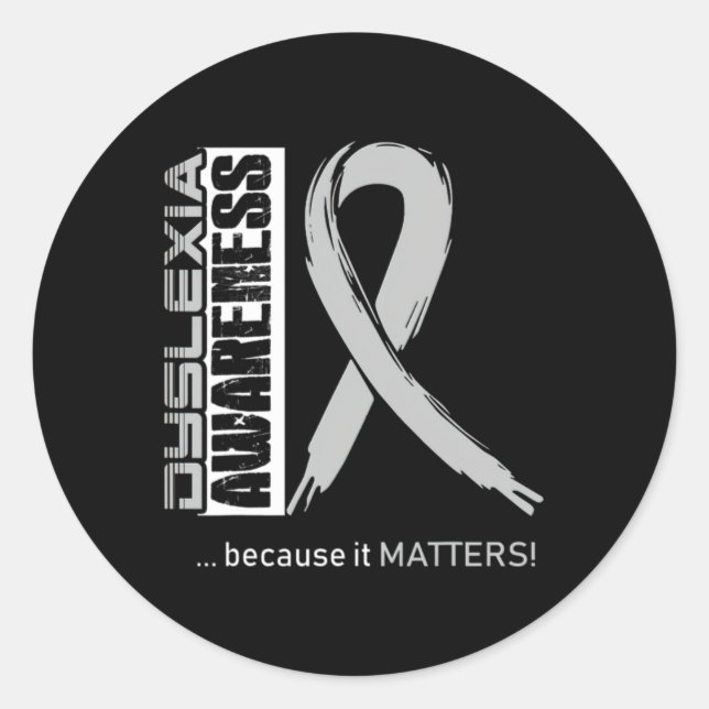 Awareness Because Its Problems We Fight Together  Classic Round Sticker (Front)