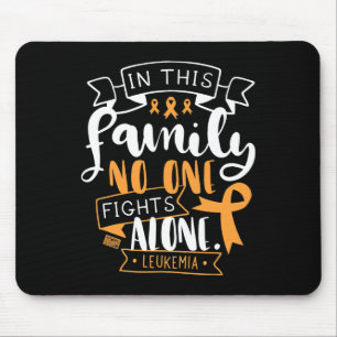 Awareness Bone Marrow Family No Alone Quote Mouse Pad