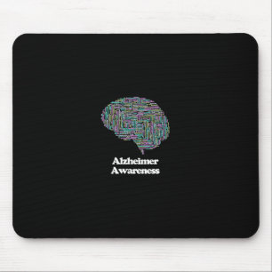 Awareness Brain Dementia Word Cloud Mouse Pad