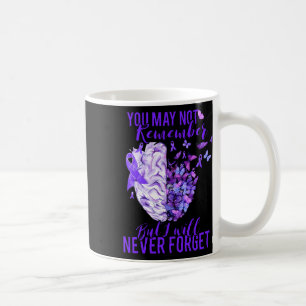 Awareness Brain Purple Ribbon You May Not Remember Coffee Mug