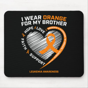 Awareness Brother Kids Leukaemia Awareness Mouse Pad