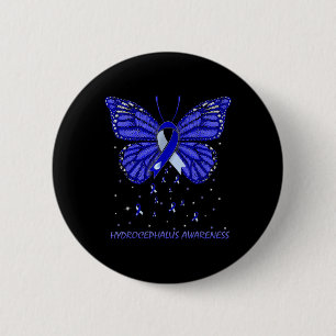 Awareness Butterfly 6 Cm Round Badge
