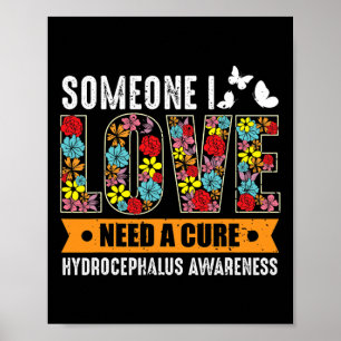 Awareness butterfly And Hope Flower  Poster