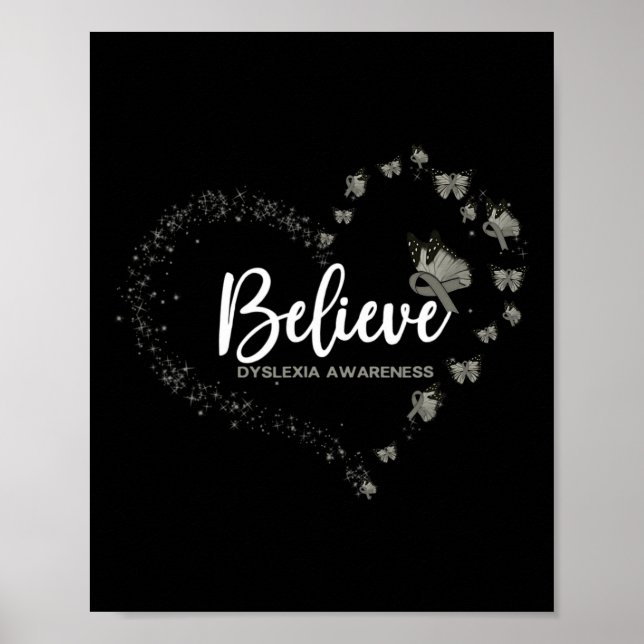 Awareness Butterfly Believe  Poster (Front)