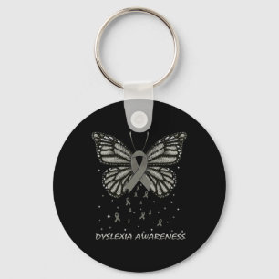 Awareness Butterfly  Key Ring