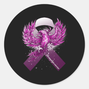 Awareness  classic round sticker