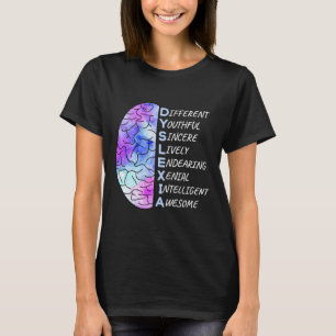 Awareness Colourful Art Brain Teacher Therapist T-Shirt