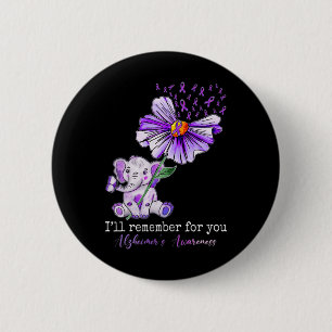Awareness Cute Elephant I Will Remember For You 2 6 Cm Round Badge