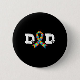 Awareness Dad Father Acceptance Diffirent Ribbon K 6 Cm Round Badge